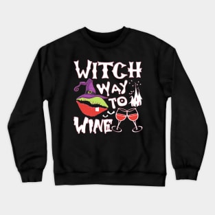 Halloween Drinking Out Witch Crewneck Sweatshirt